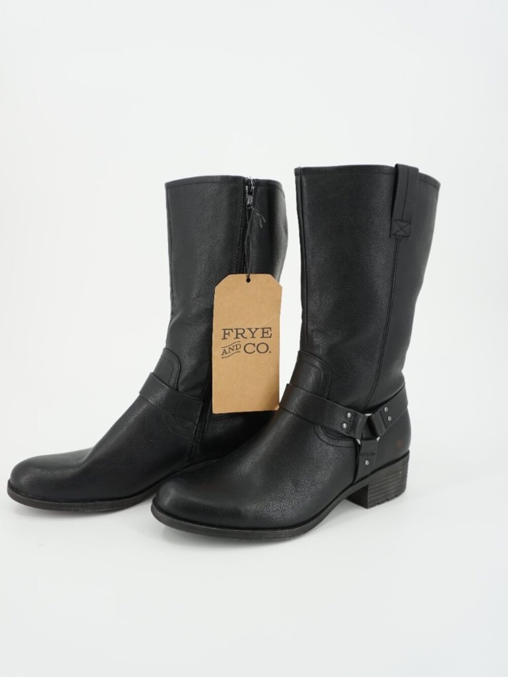 Share Frye & Co. Eveline Faux Leather Boot Mid Calf Women's Size 9.5